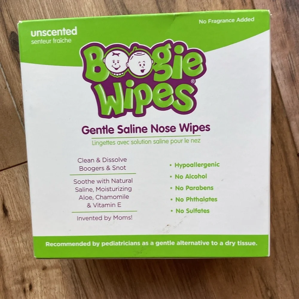 Boogie Wipes Saline 90 Wipes Unscented